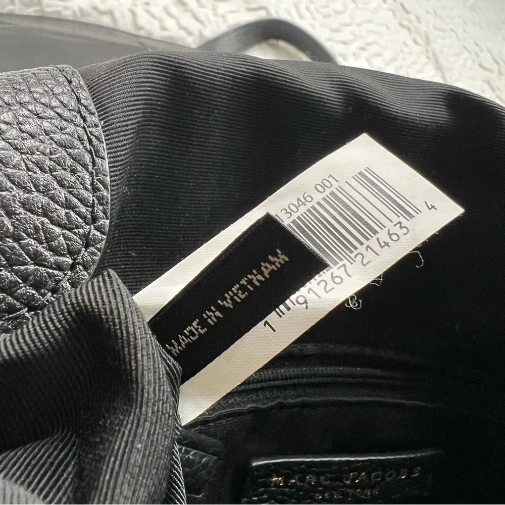 Marc Jacobs Empire City Messenger Leather Crossbody Bag Black